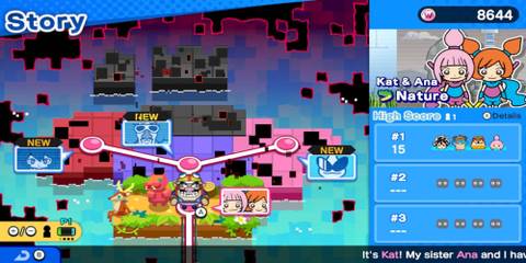 The home screen in Warioware get it together