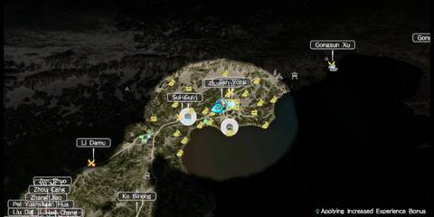 The map in Dynasty Warriors 9 (Xbox One)