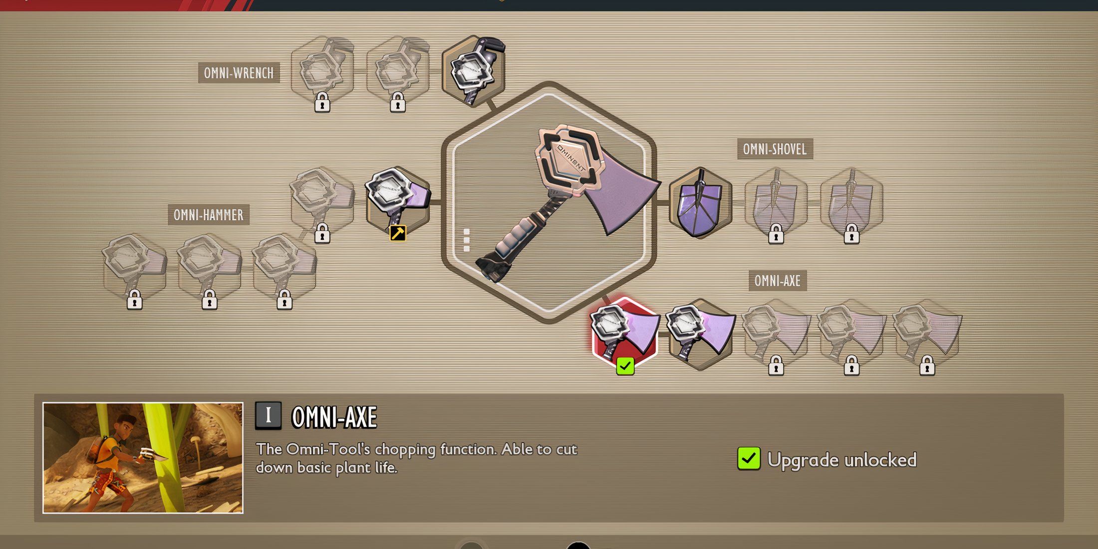 OMNI-TOOL menu in the ground 2