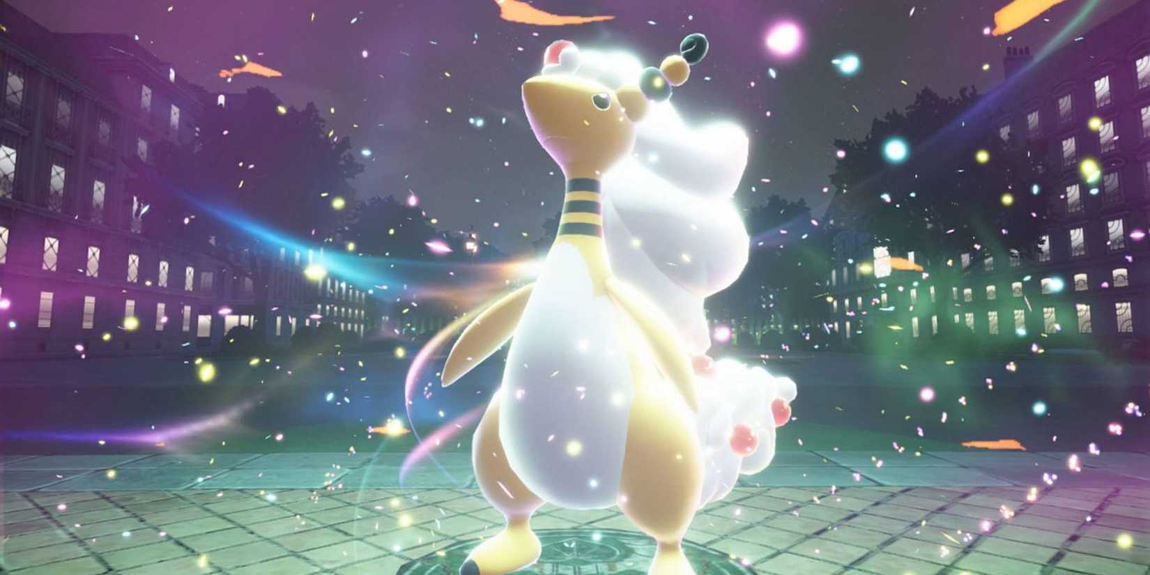 The player encounters a Mega Ampharos - Pokemon Legends Z-A