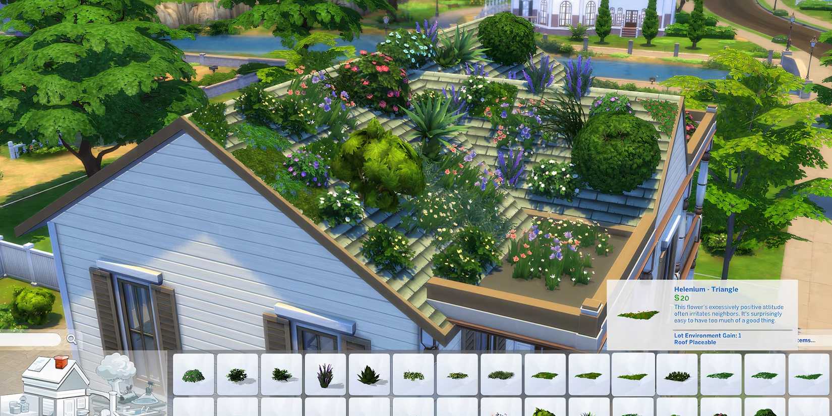 The Sims 4 Plants on Roofs