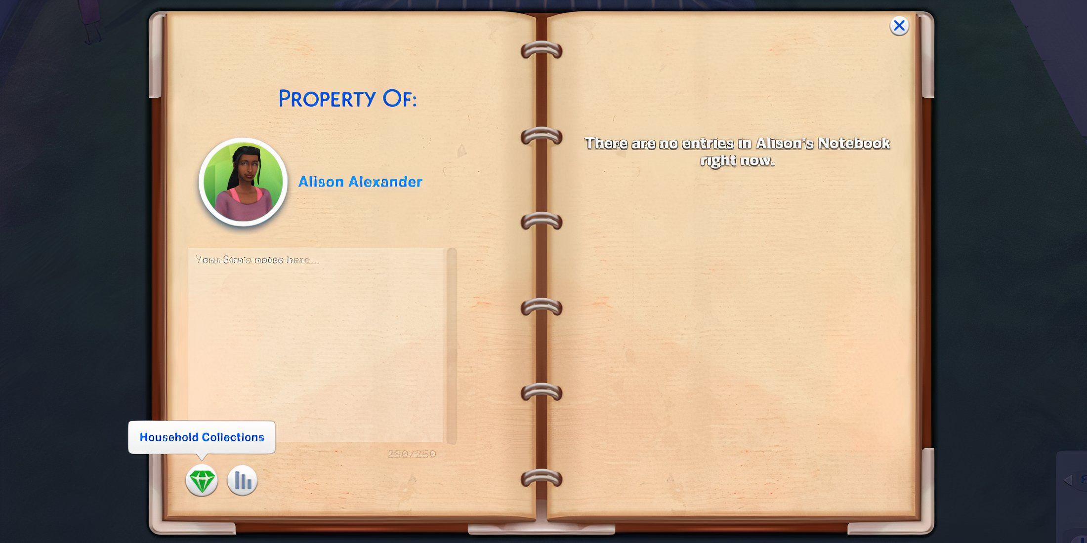 The Sims 4 Notebook Update