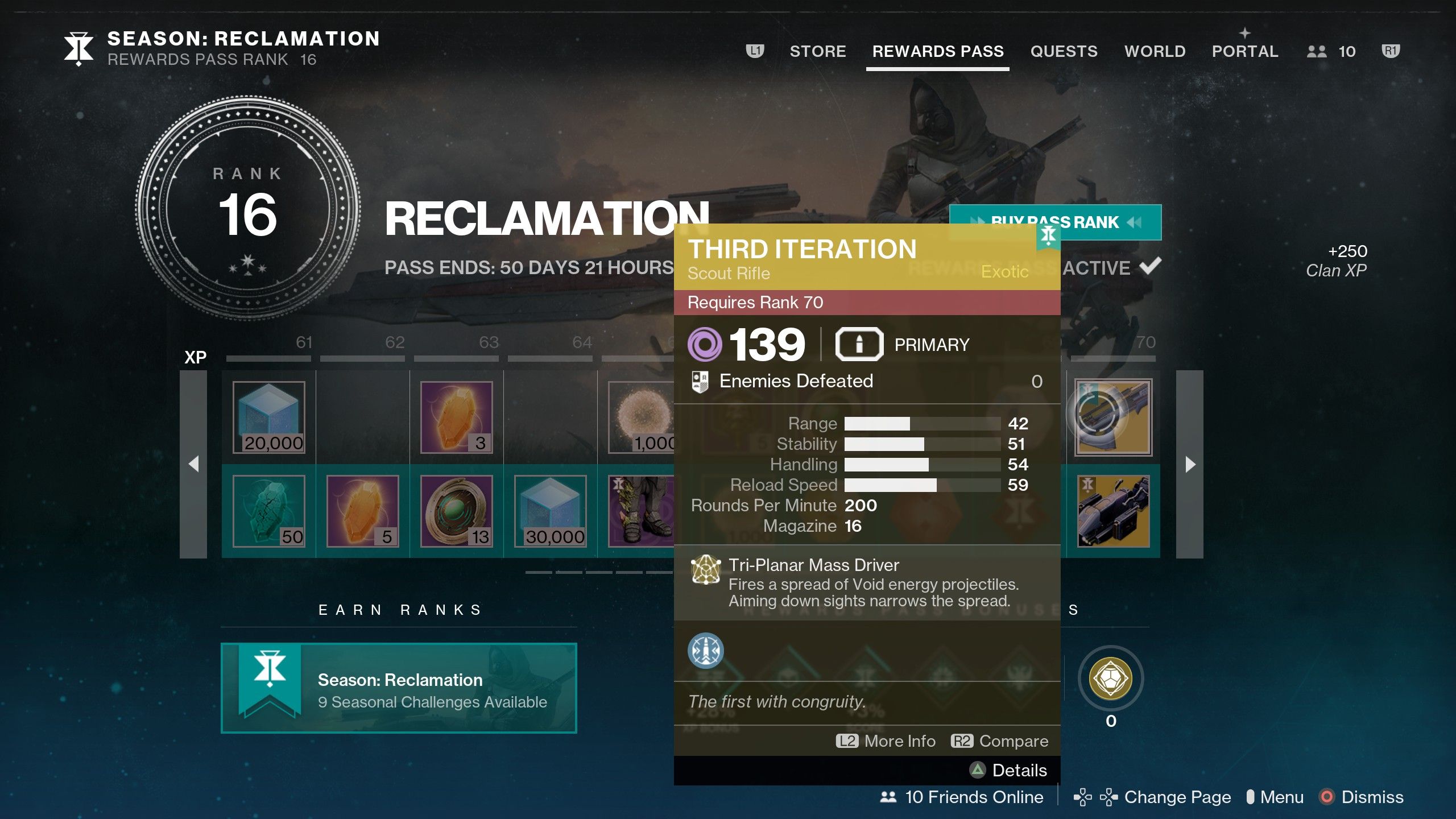 Third iteration in the season pass