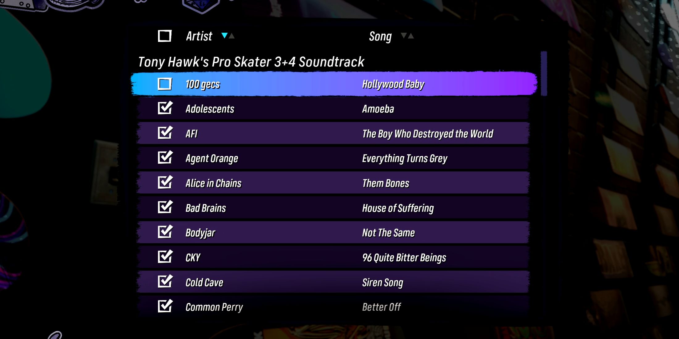 How To Remove Songs From THPS 3+4 Playlist