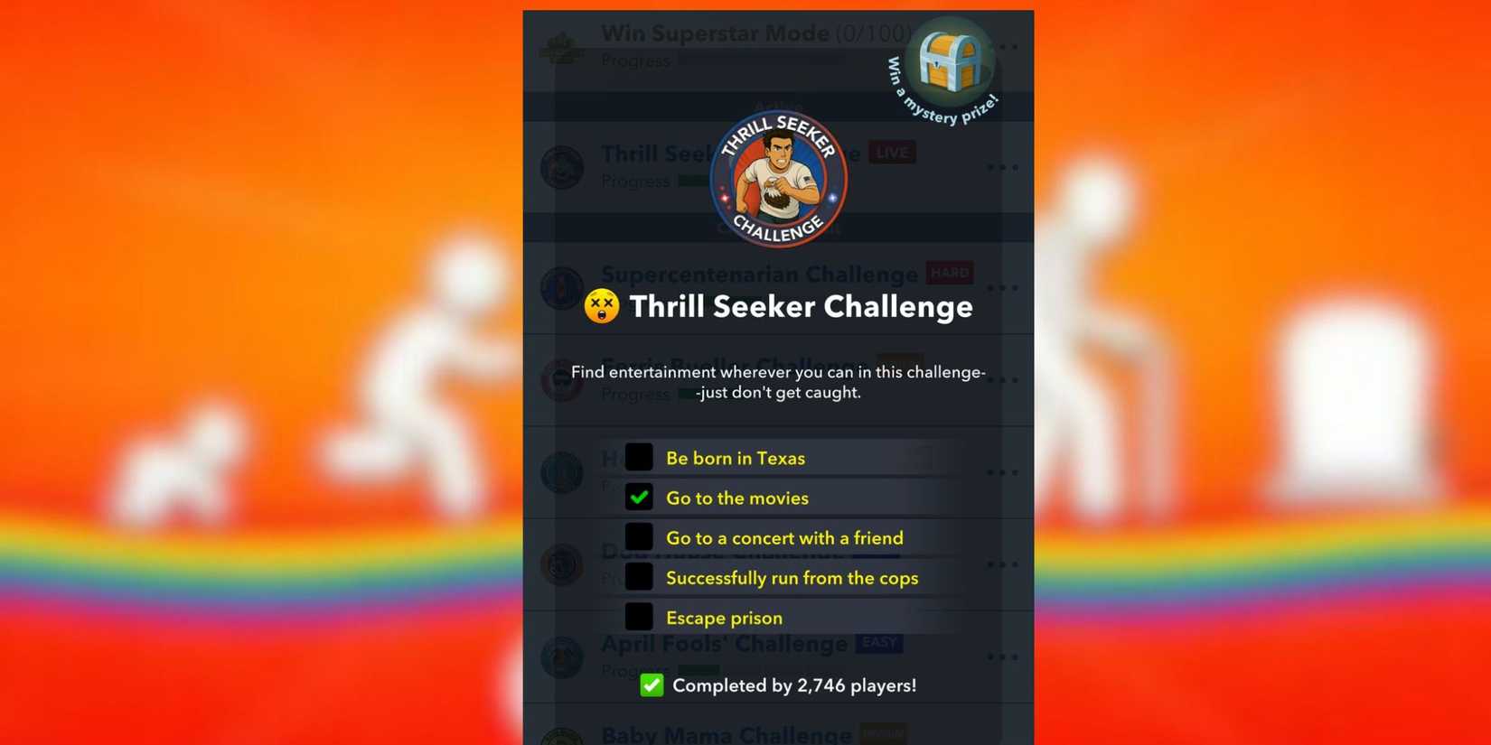 thrill seeker bitlife