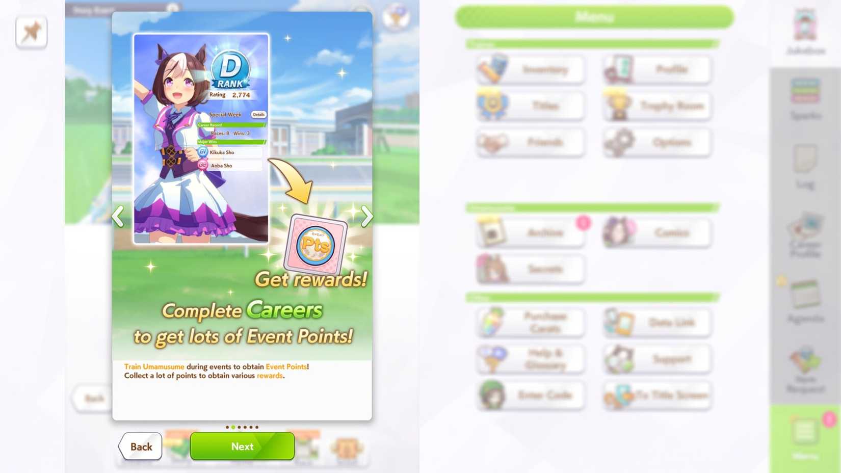 Umamusume Brand New Friends Careers