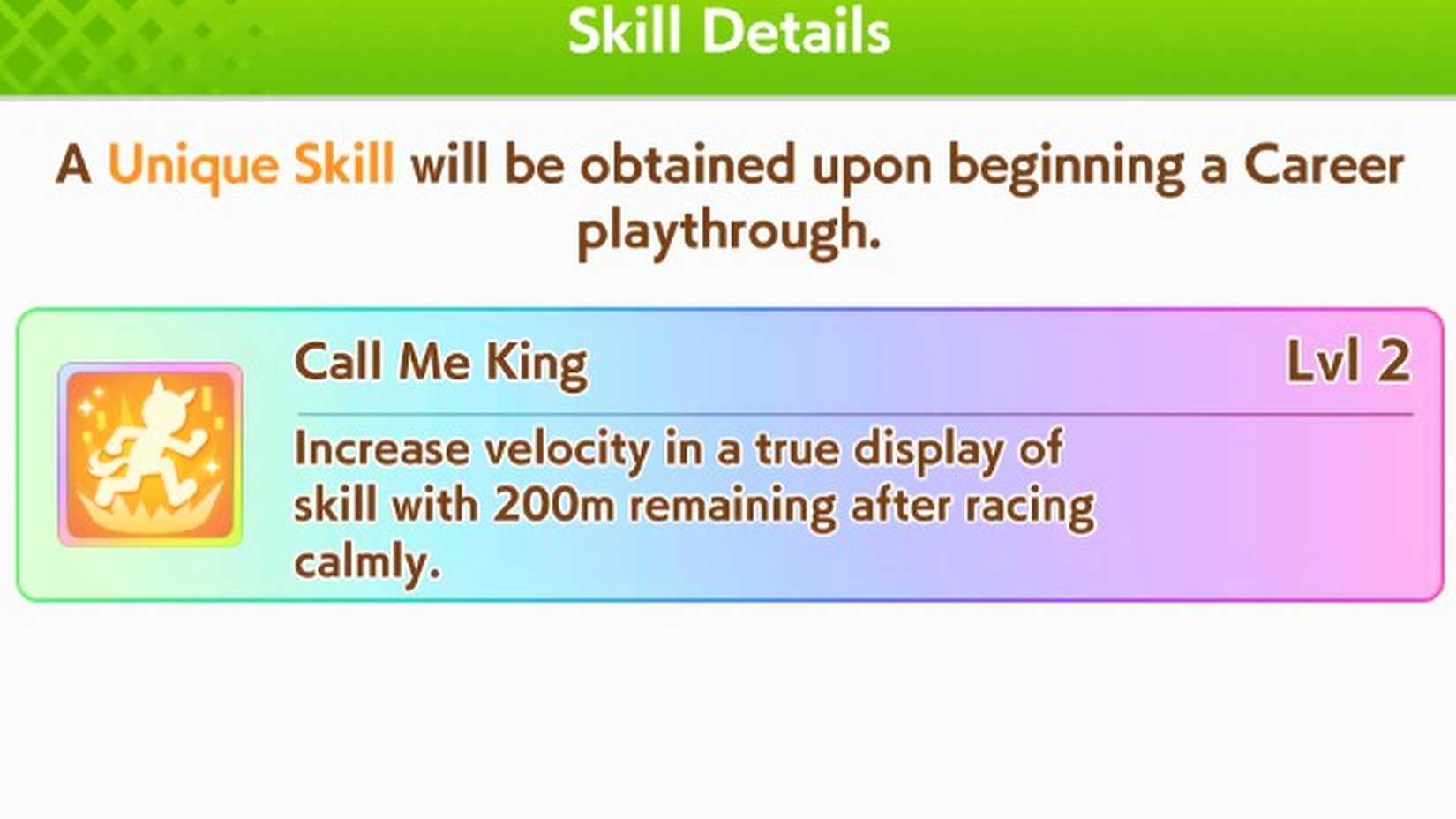 Umamusume King Halo Skills