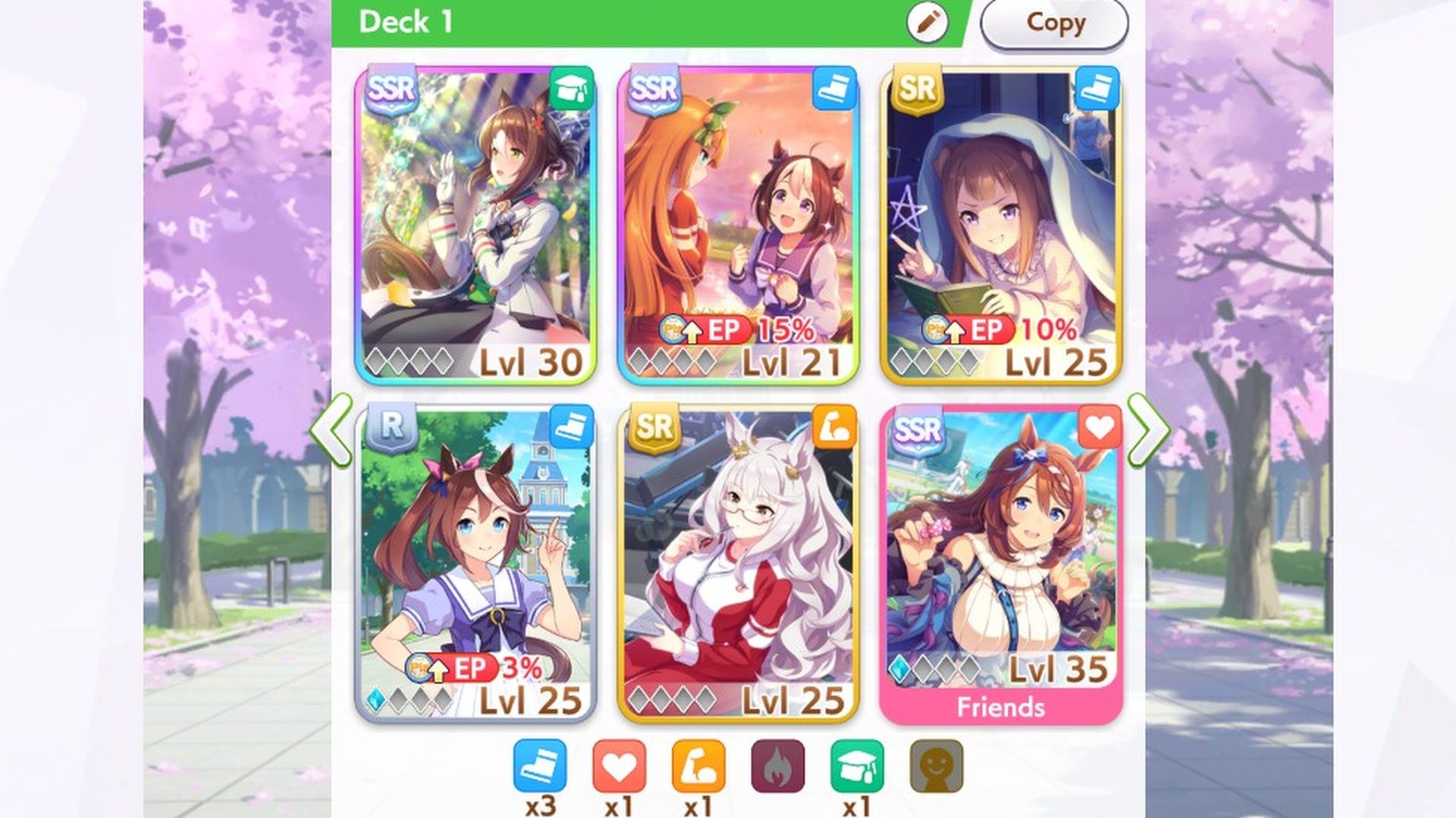 Umamu Support Card Deck