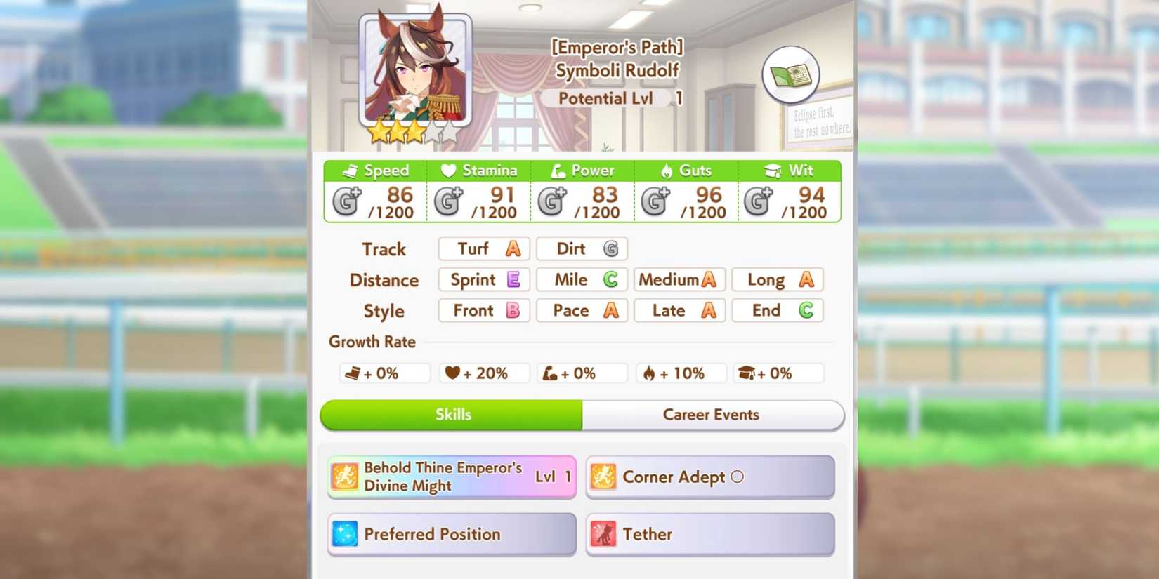 Umamusume: Symboli Rudolf Build Guide