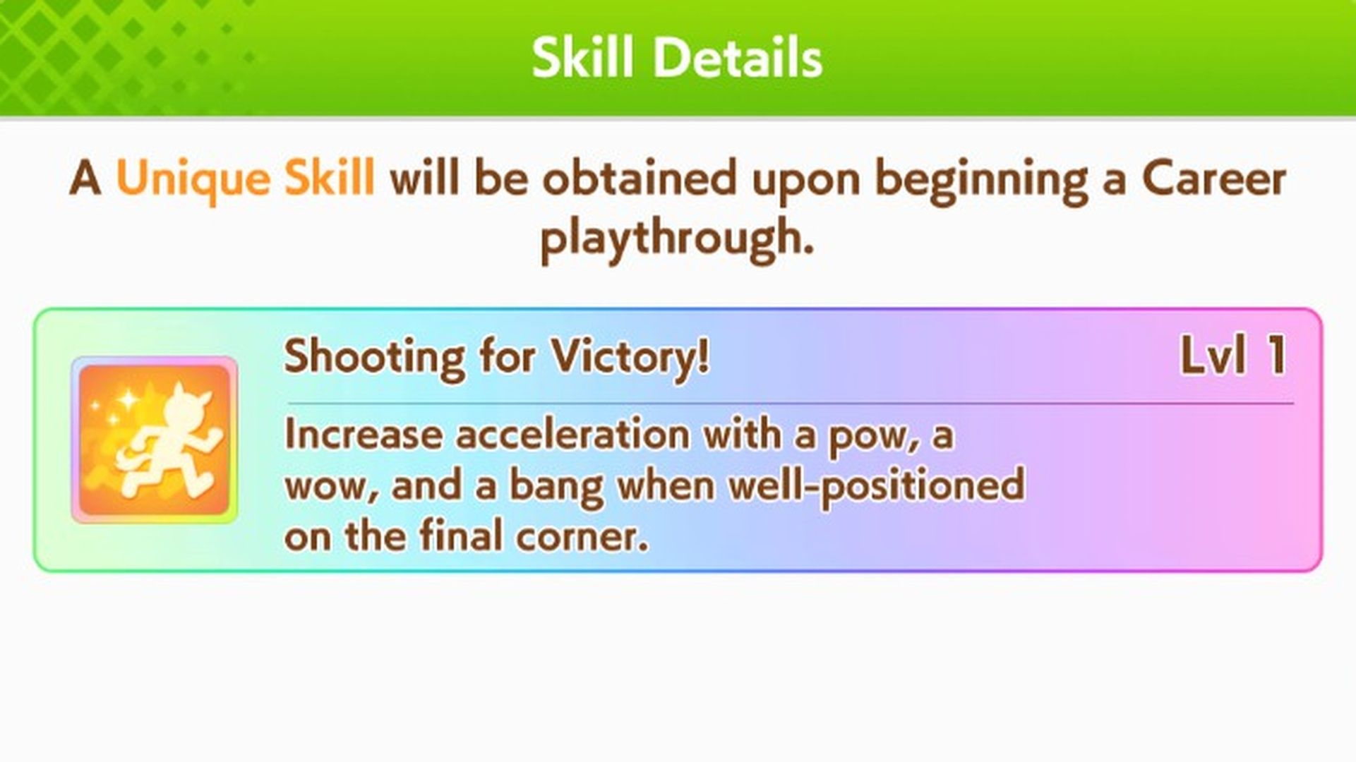 Umamusume Taiki Shuttle Skills