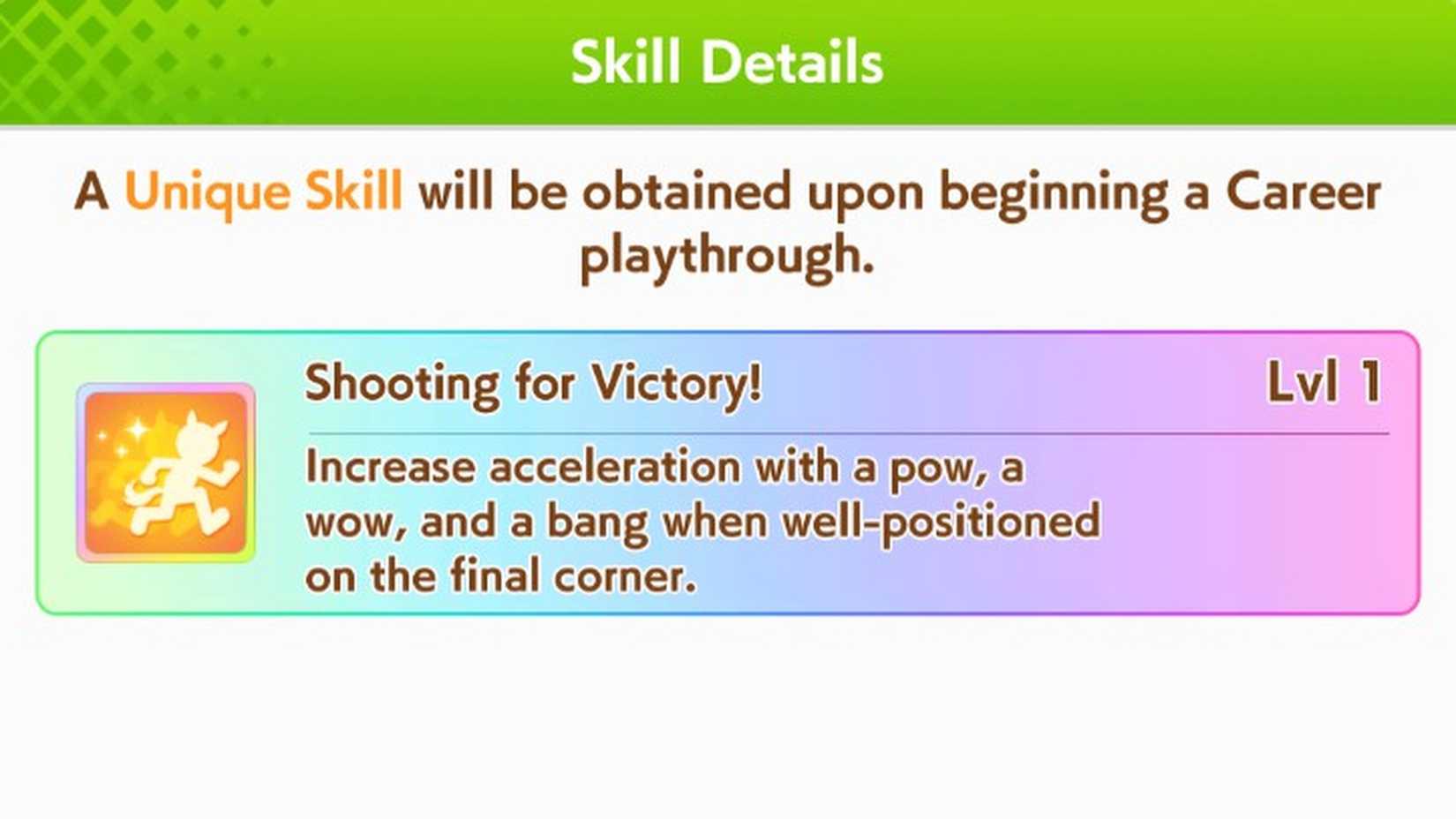 Umamusume Taiki Shuttle Skills