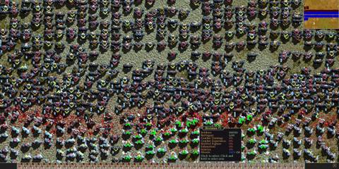 Two sides battling in Songs of Syx