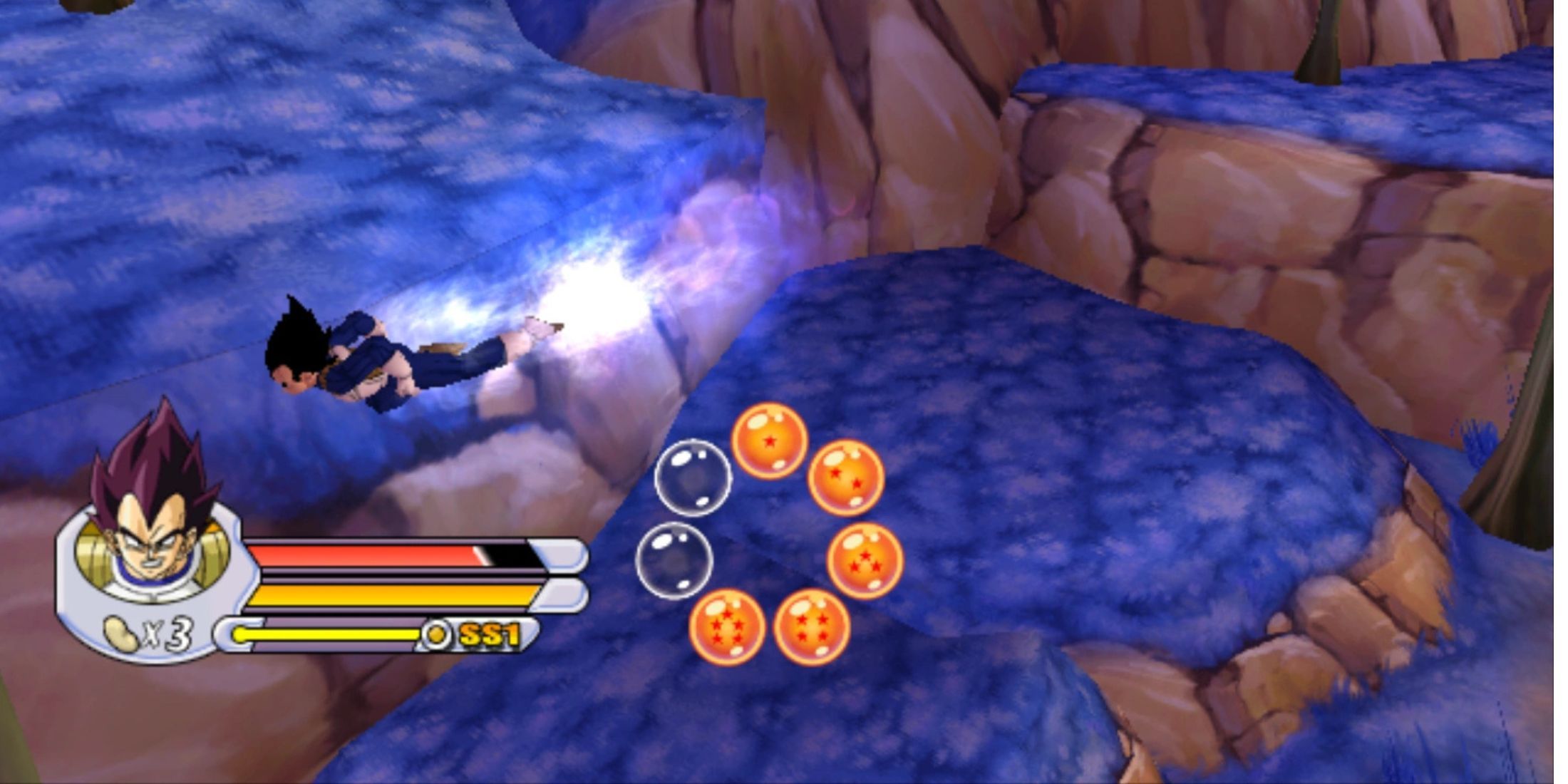 Flying around in Dragon Ball Z: Sagas