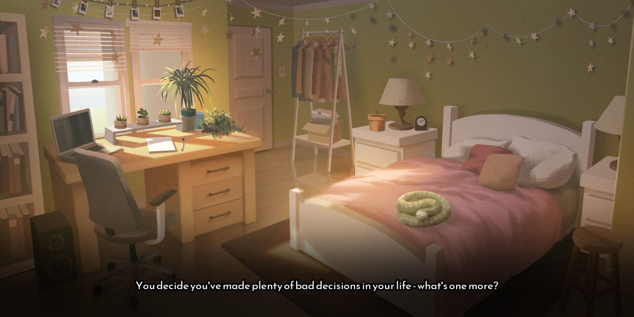 The player's room in A Date with Death