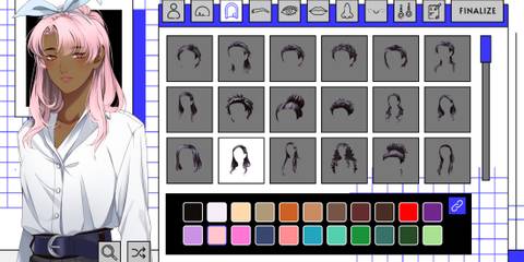 Creating a character in A Date with Death