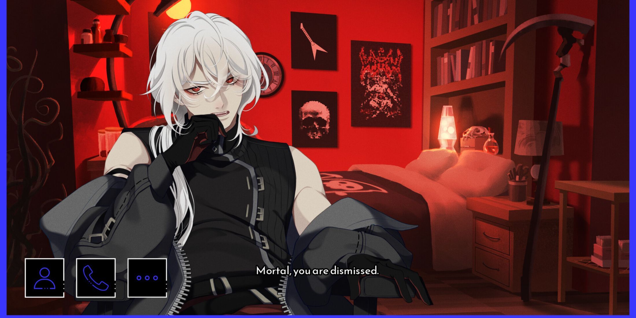 Casper telling the player they are dismissed in A Date with Death