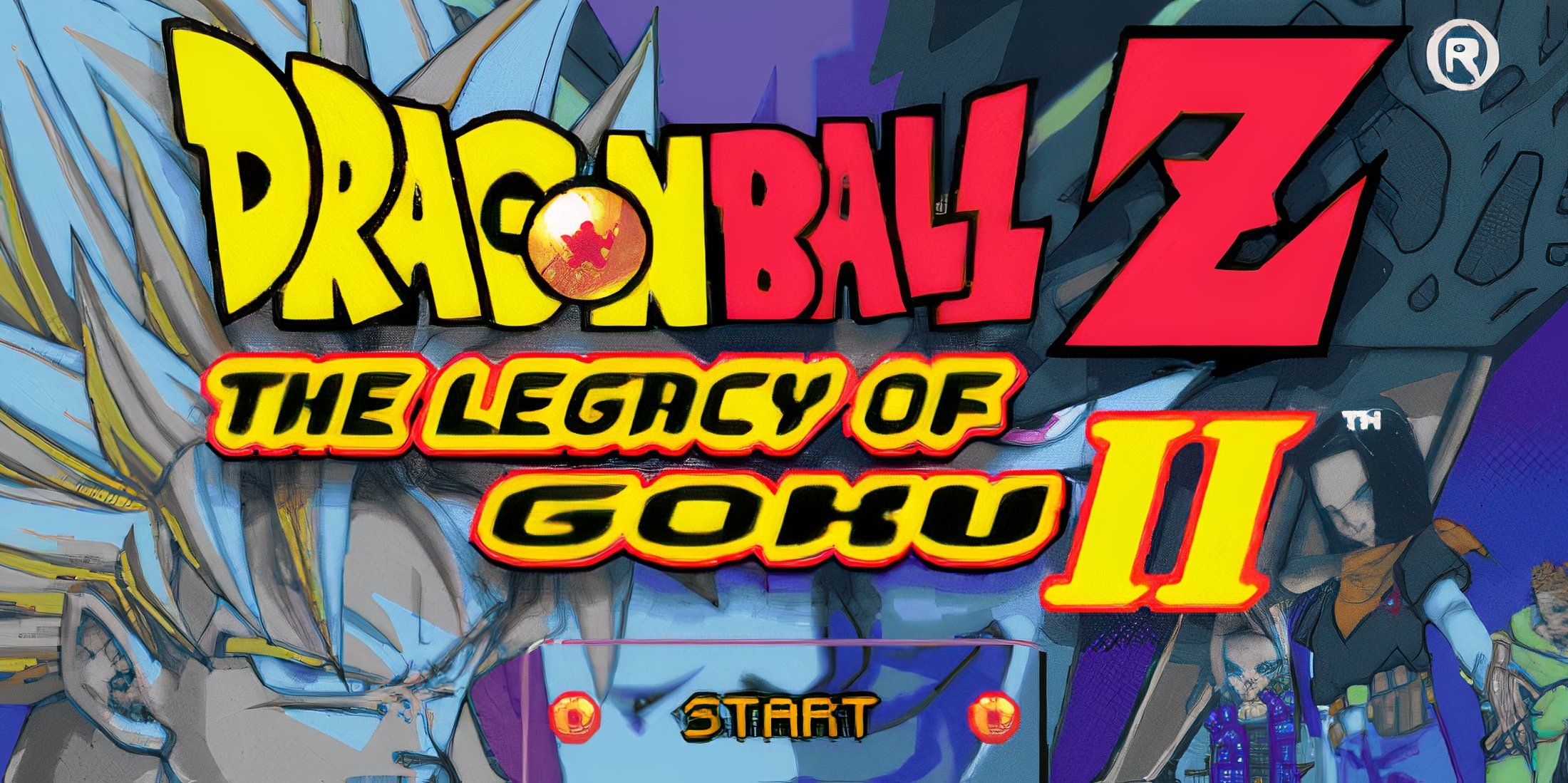 Dragon Ball Z: The Legacy Of Goku 2 start screen