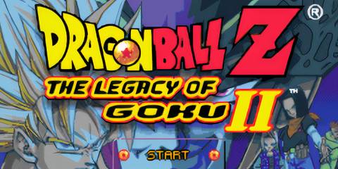 Dragon Ball Z: The Legacy Of Goku 2 start screen