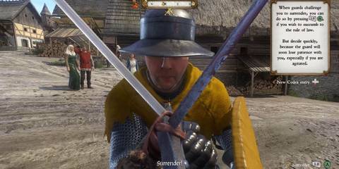 A player engaging an enemy in a duel in Kingdom Come Deliverance 