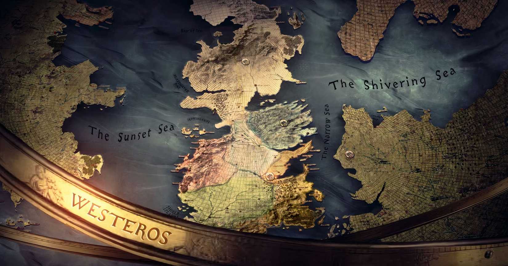 A map of Westeros from Game of Thrones