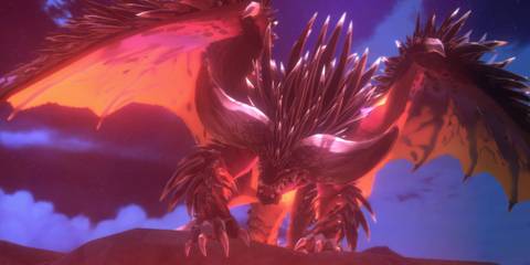 A Nergigante in Monster Hunter Stories 2: Wings of Ruin