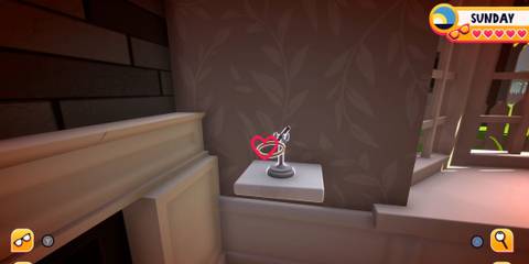 Maggie as a magnifying glass in the overworld in Date Everything