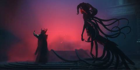 Elgar'nan and Ghilan'nain standing together in Dragon Age: The Veilguard