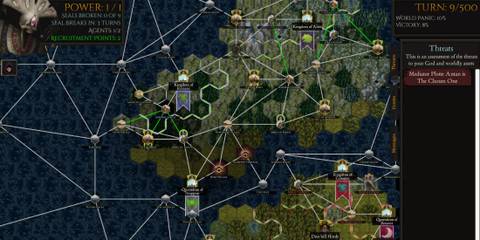 The map in Shadows of Forbidden Gods