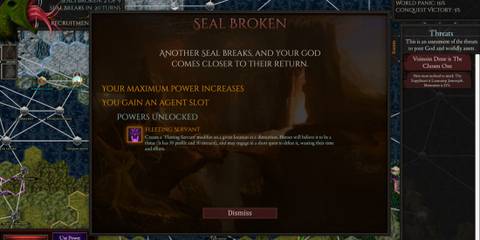 A seal broken in Shadows of Forbidden Gods