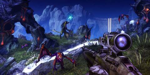 Using a scoped gun in Borderlands 2