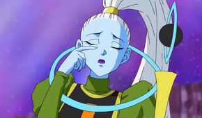 Vados wiping a tear from her eye.