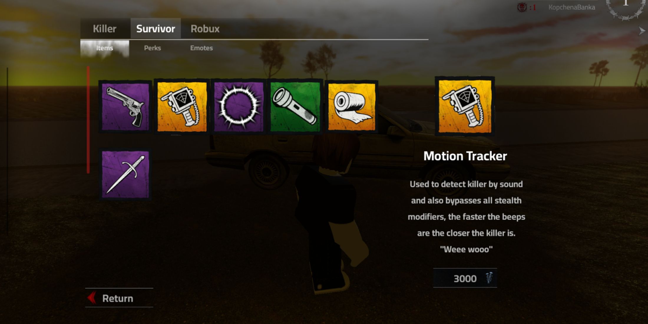 Violence District survivor items
