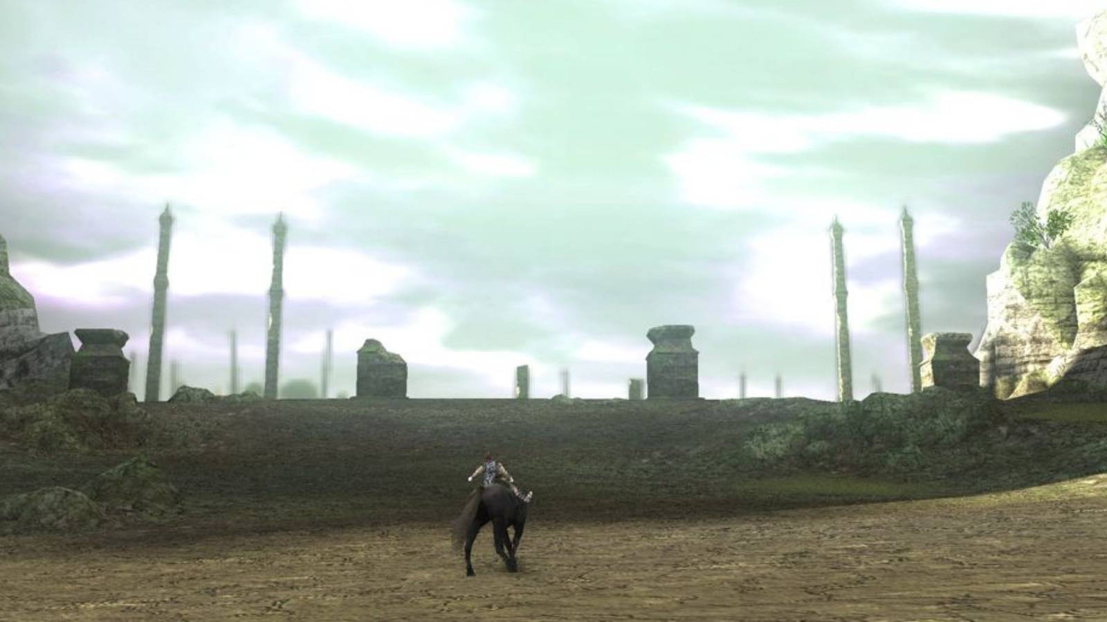 Wander exploring the open world on horseback - Shadow Of The Colossus