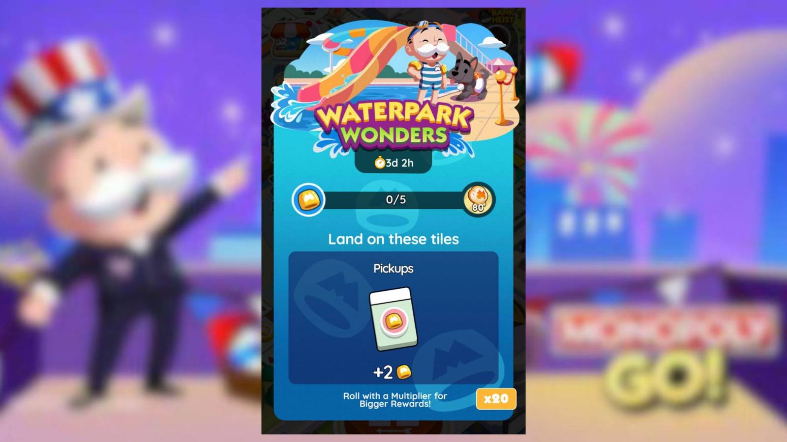 waterpark wonders monopoly go
