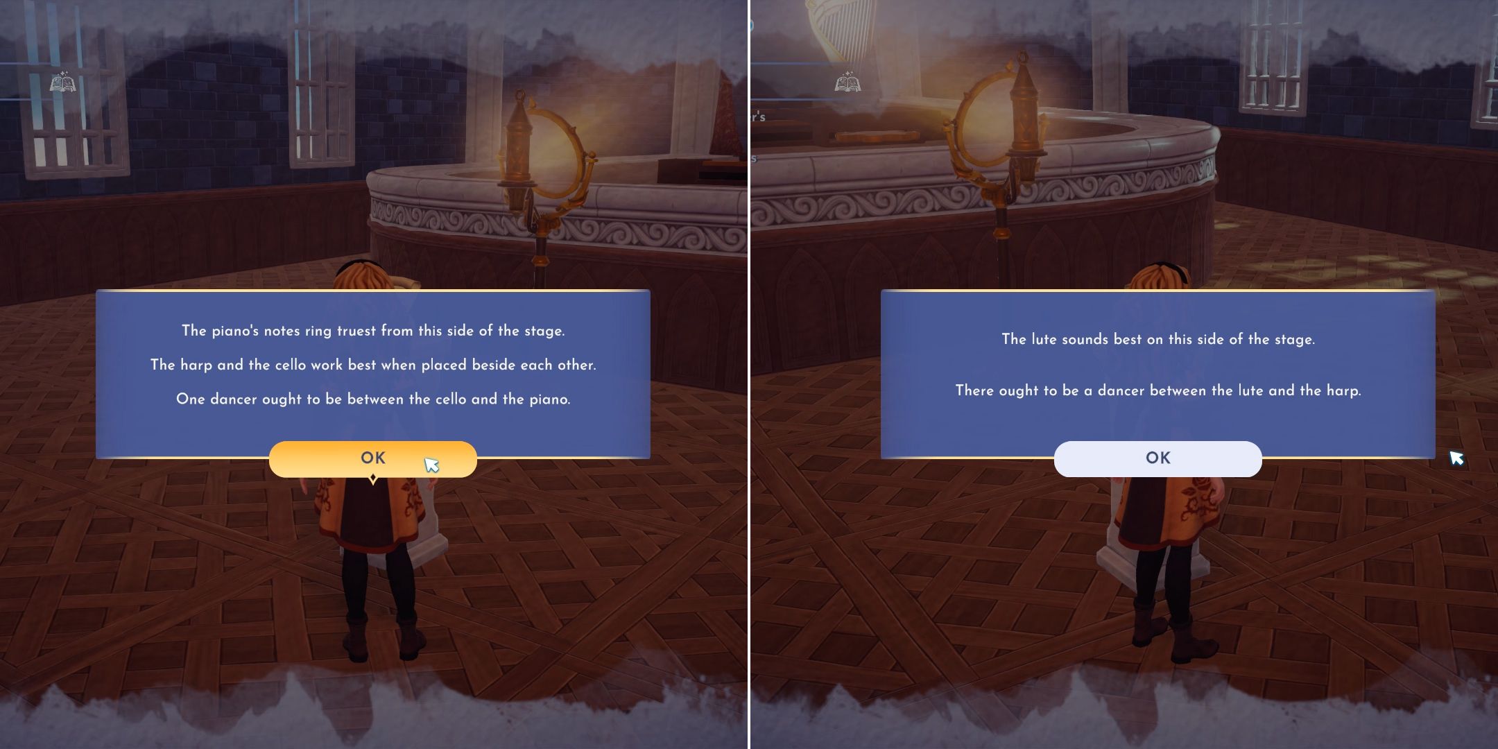 where to palce everything in the trial of song in ddv disney dreamlight valley