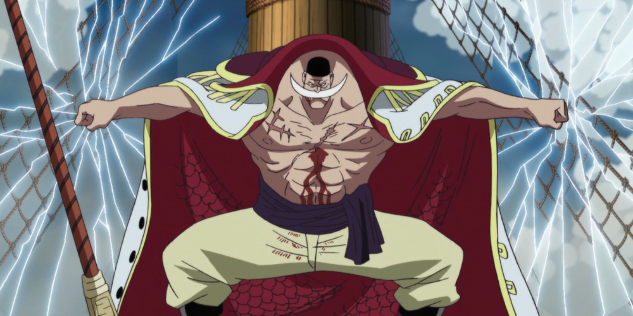 Whitebeard using his Devil Fruit - One Piece