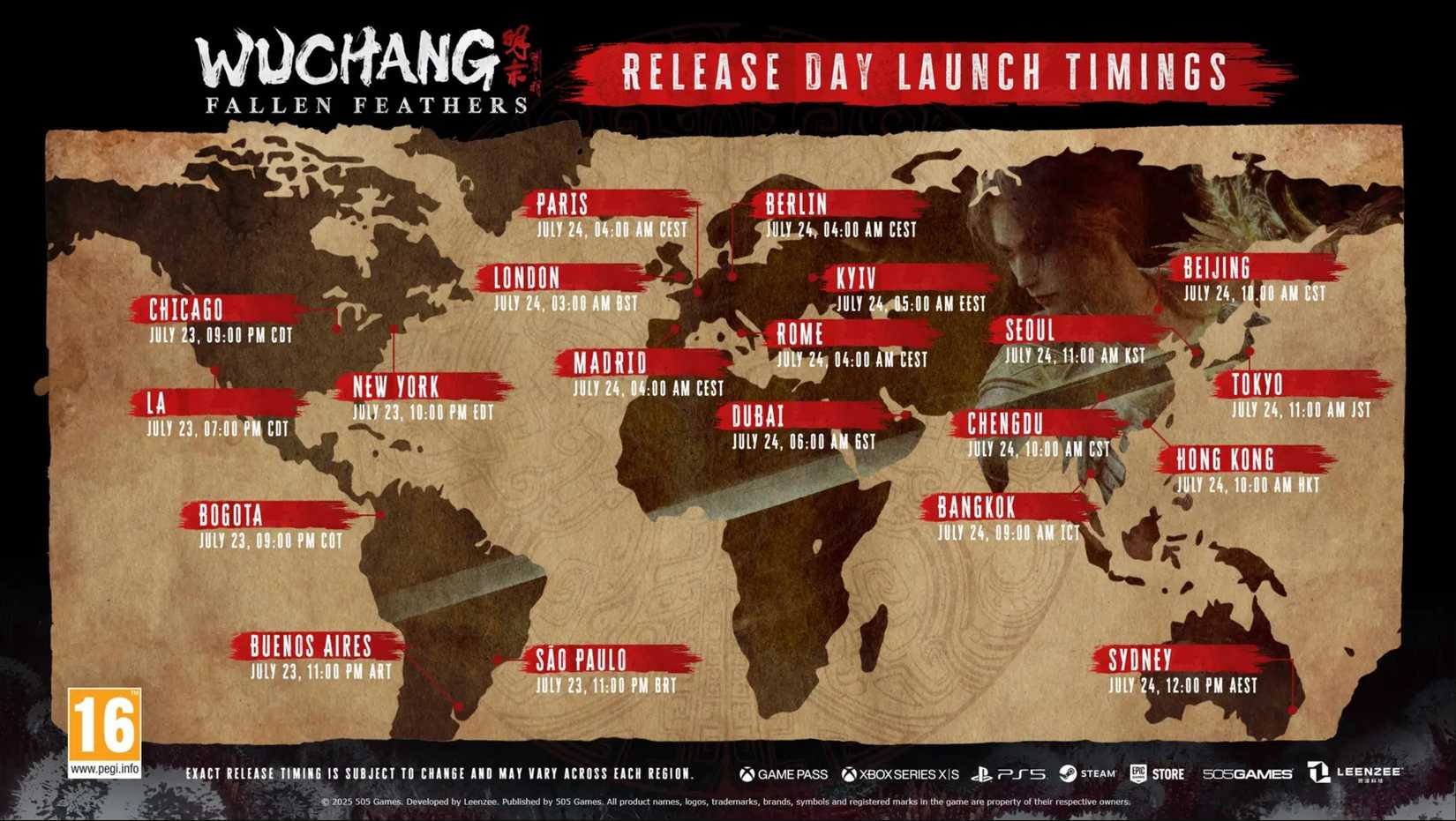 wuchang fallen feathers release time map