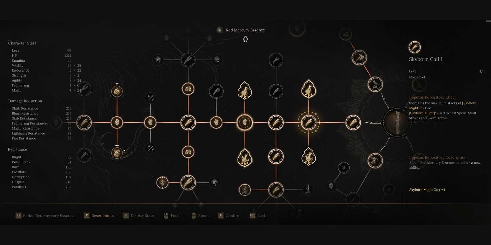 Wuchang Fallen Feathers skill tree