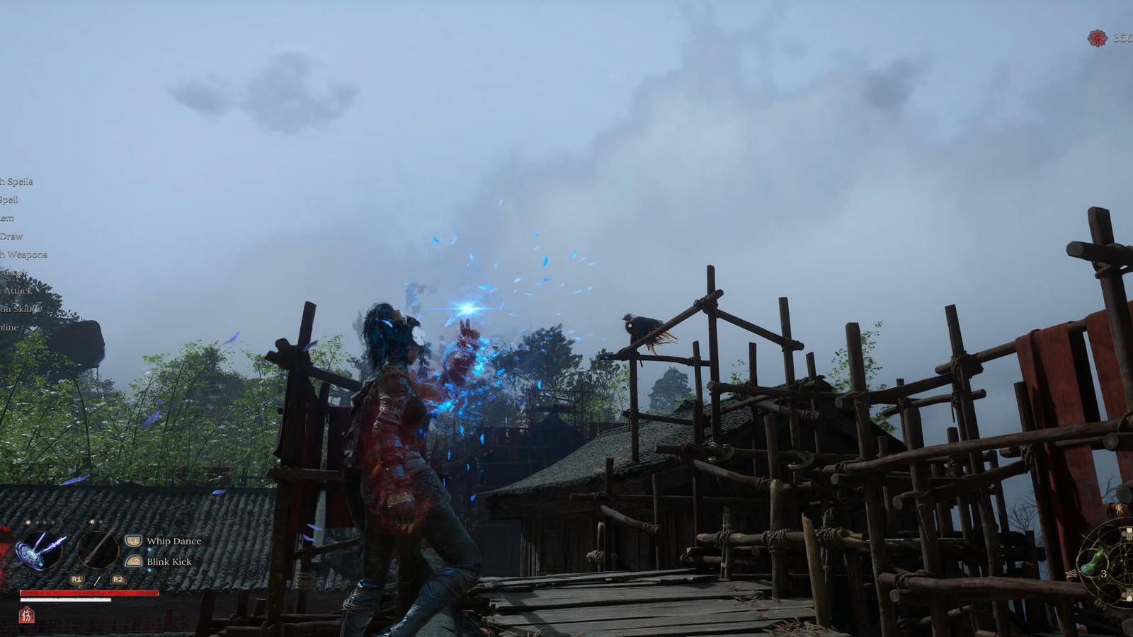 The Player Casting Vorpal Blade 