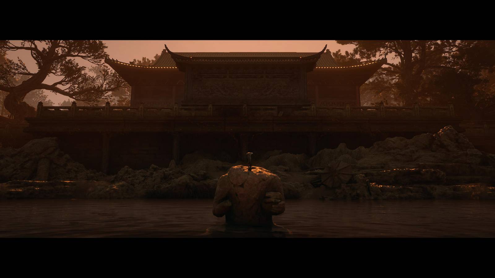 The Area Opened Up With the Buddha Statue 