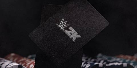 wwe 2k25 logo black card vegas