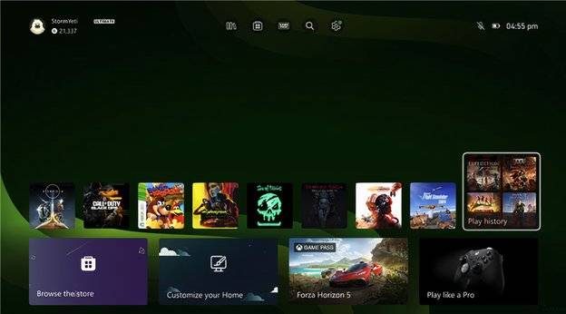 Xbox ui