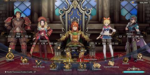 Your party in Romancing SaGa 2 Revenge Of The Seven