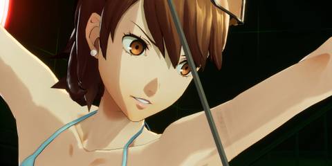 Yukari in battle in Persona 3 Reload