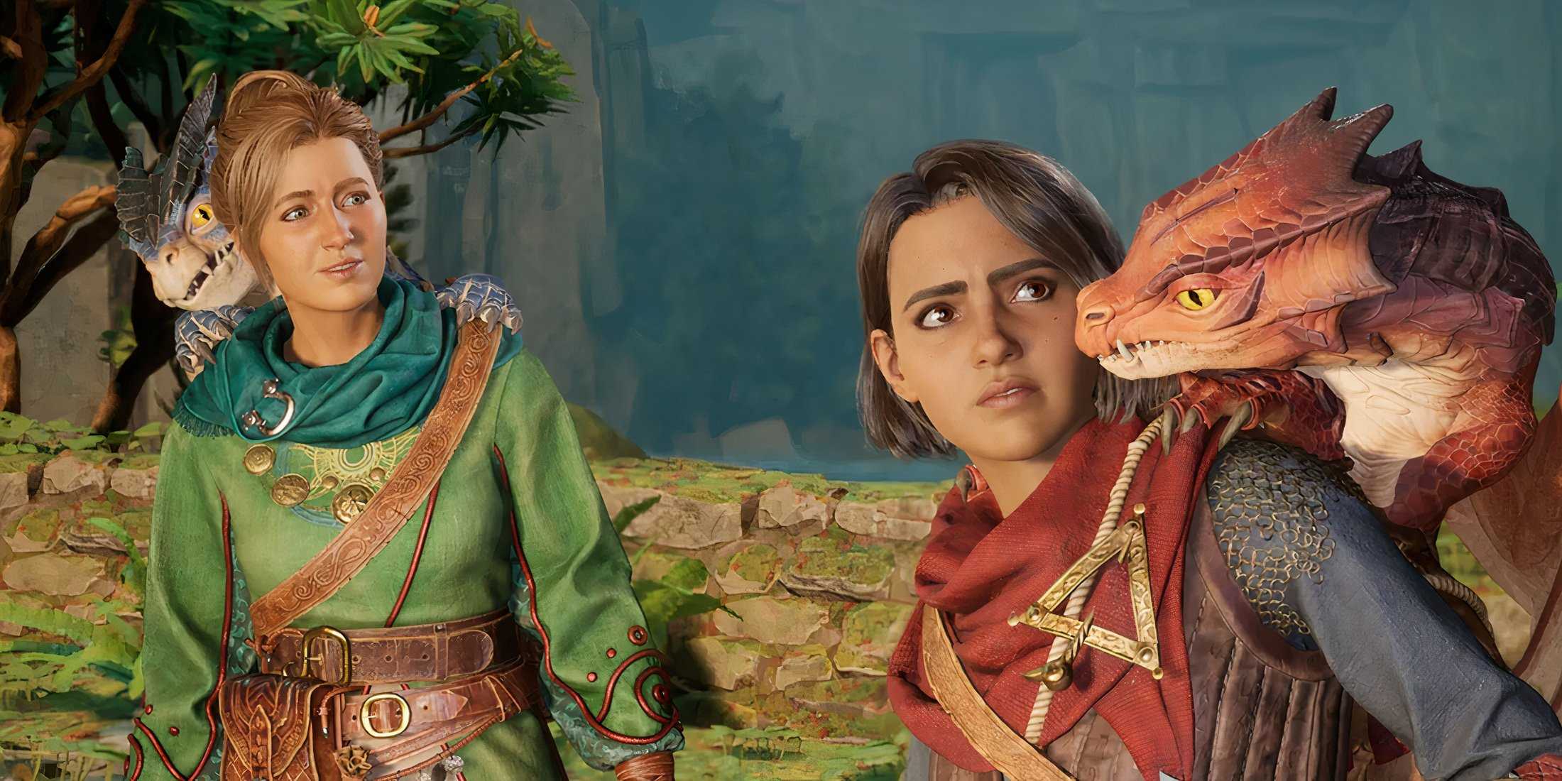 Zoe and Mio with dragons in Split Fiction