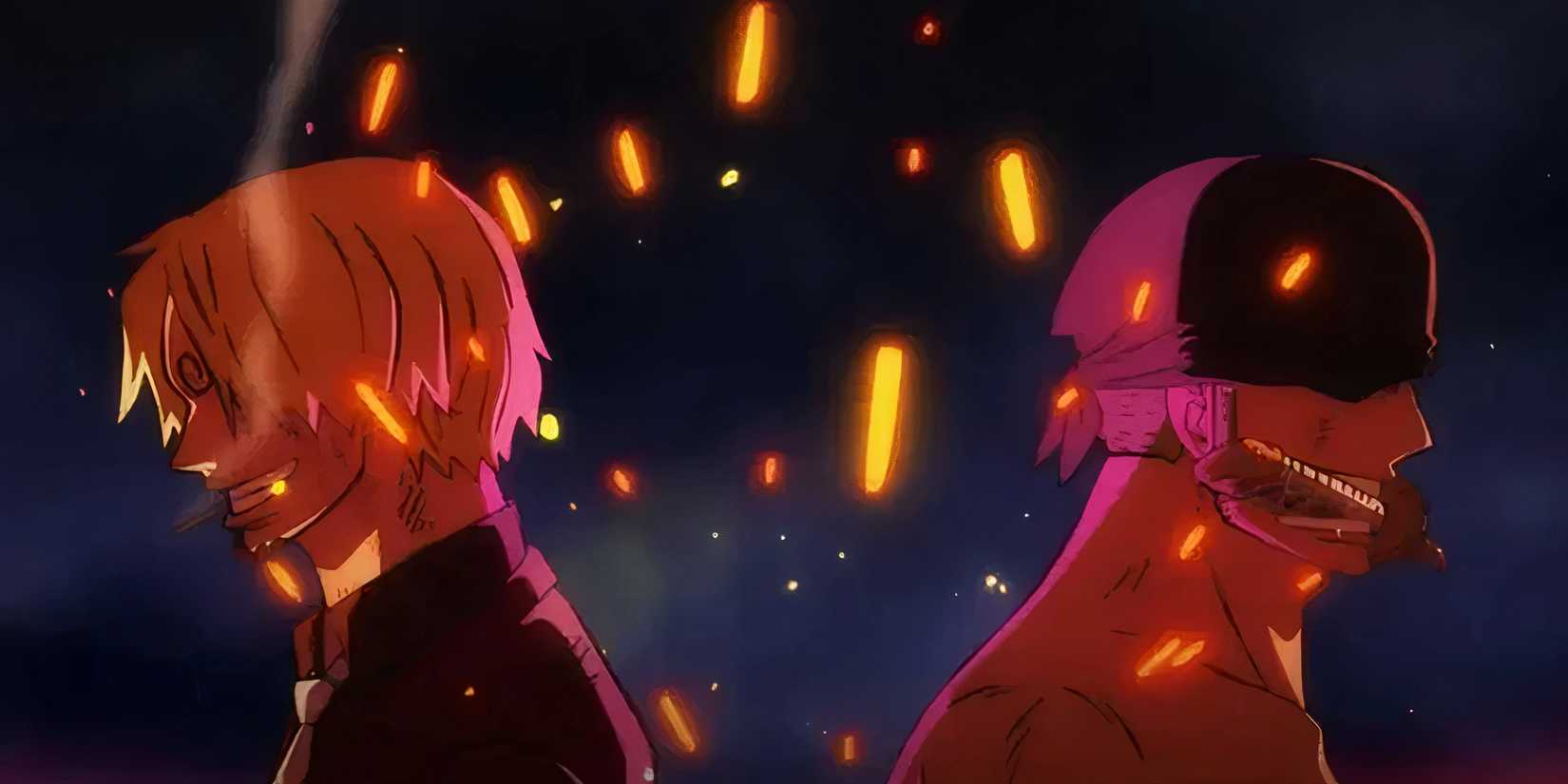 Sách dữ liệu của Oda xác nhận Zoro và Sanji có sức mạnh ngang nhau trong One Piece.