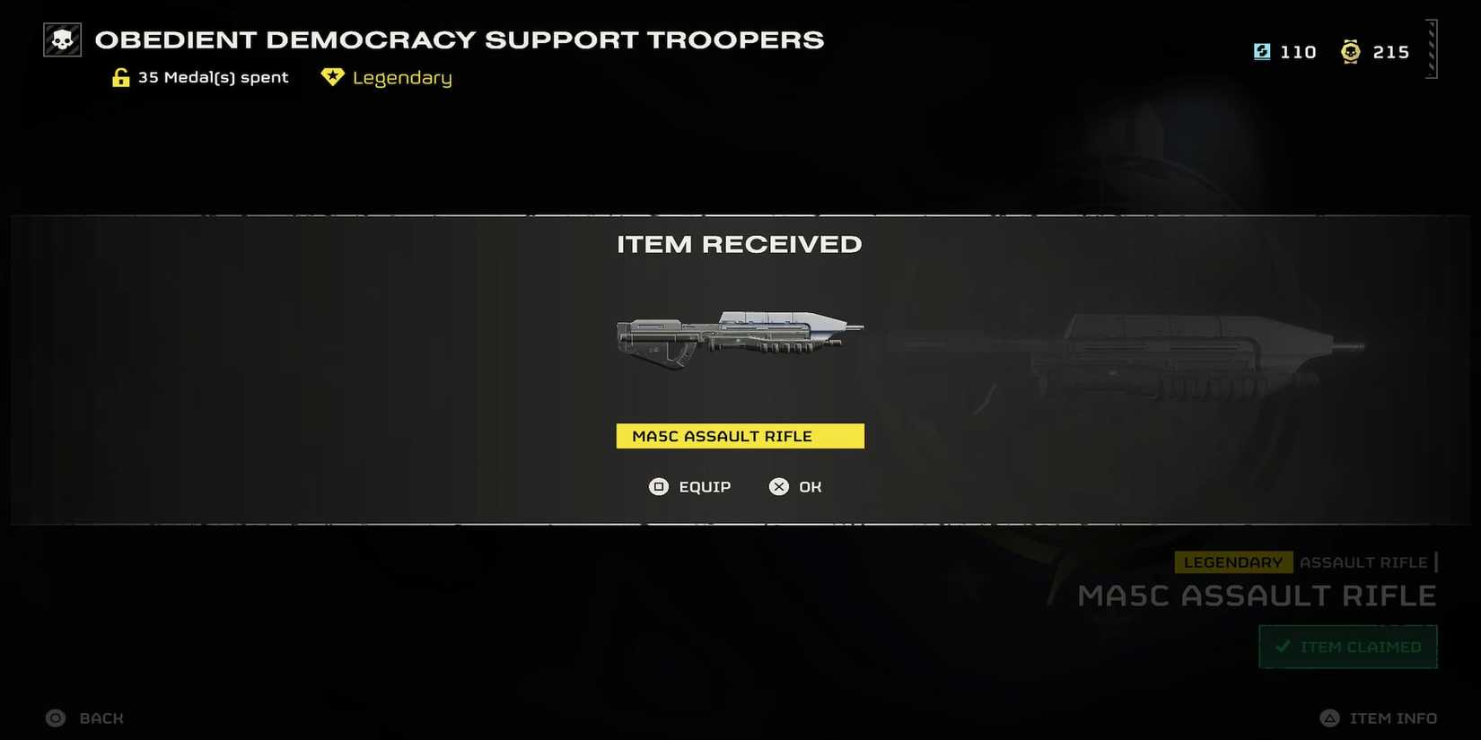 The Player Unlocking the Assault Rifle 