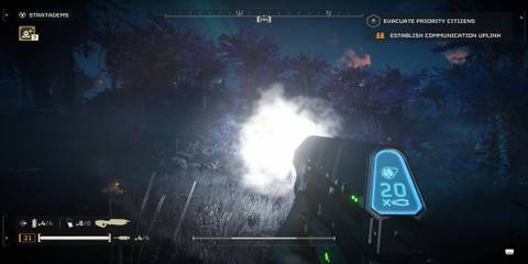 The Player Shooting the Halo Assault Rifle 