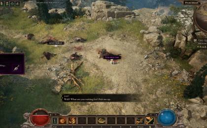 The Player Picking up the Strange Jar 