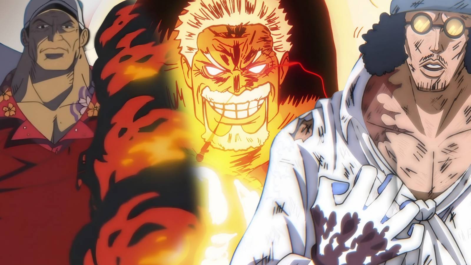 Featured One Piece: Garp Was The Strongest Marine, But 1 Character Has Already Surpassed Him Akainu Aokiji